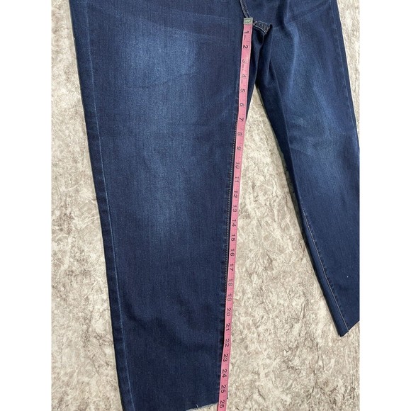 Satin Doll Bedazzled Skinny Jeans NWT Size 22 Style# F9-20810C-P Dark Wash - Picture 6 of 7